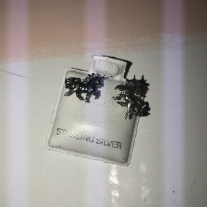 Sterling Silver Unicorn Earrings